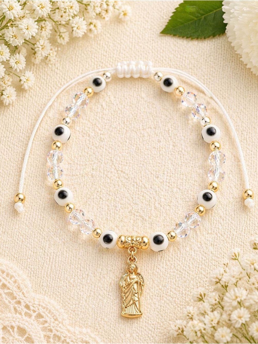 St Jude Red Evil Eye Bracelet